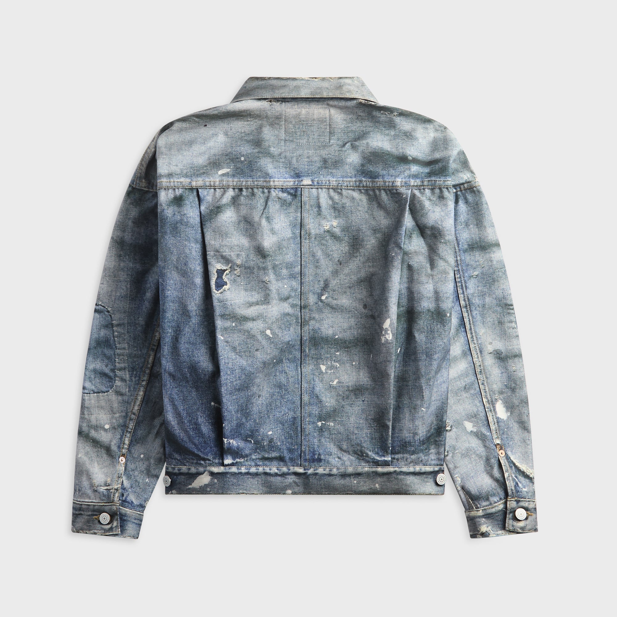 DENIM BY VANQUISH&FRAGMENT リバーシブルスカジャン M Junya Watanabe MAN New Manual Printed Denim Jacket - Indigo – Kith