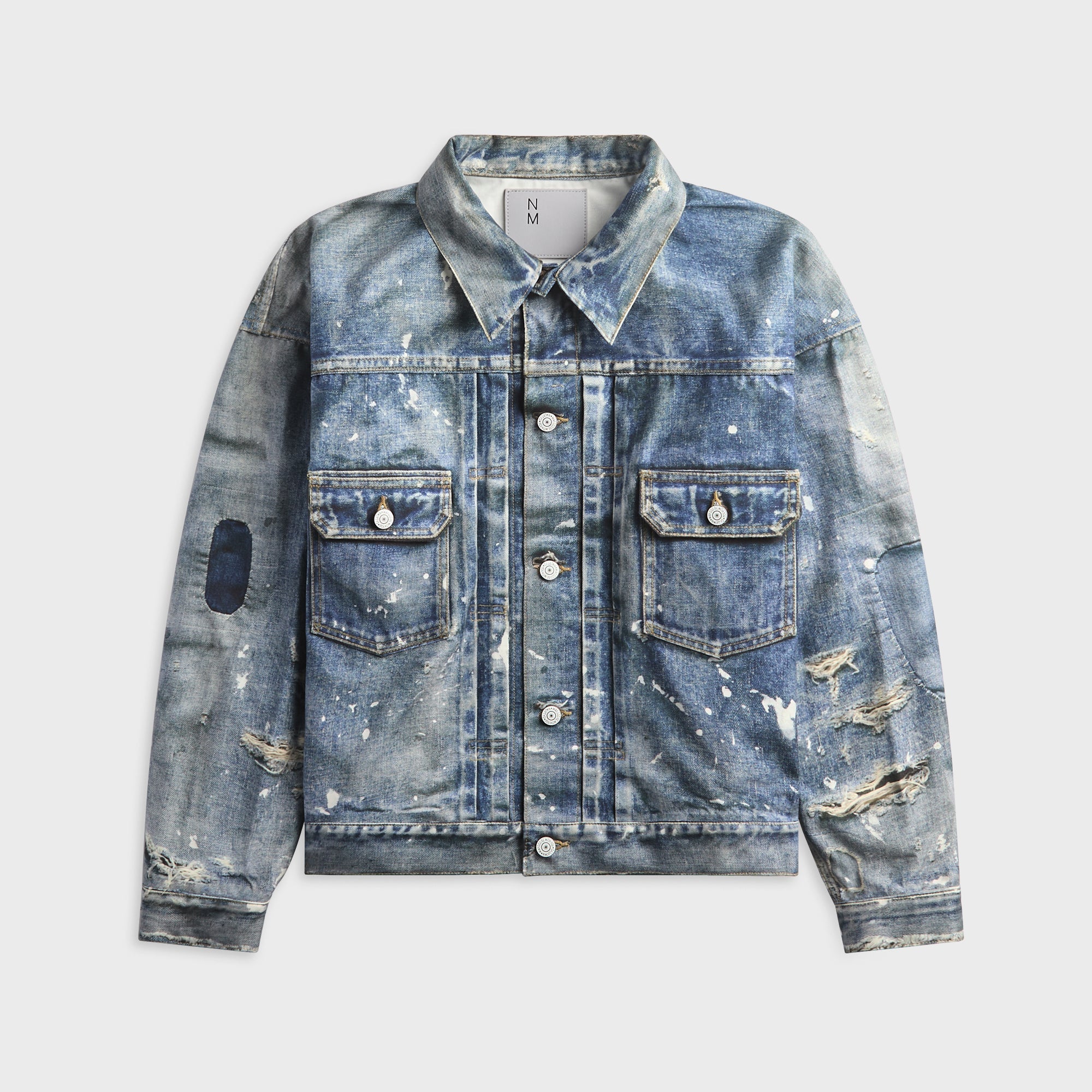 JUNYA WATANABE MAN カバーオール M ネイビー　ジャケット Junya Watanabe MAN New Manual Printed Denim Jacket - Indigo – Kith