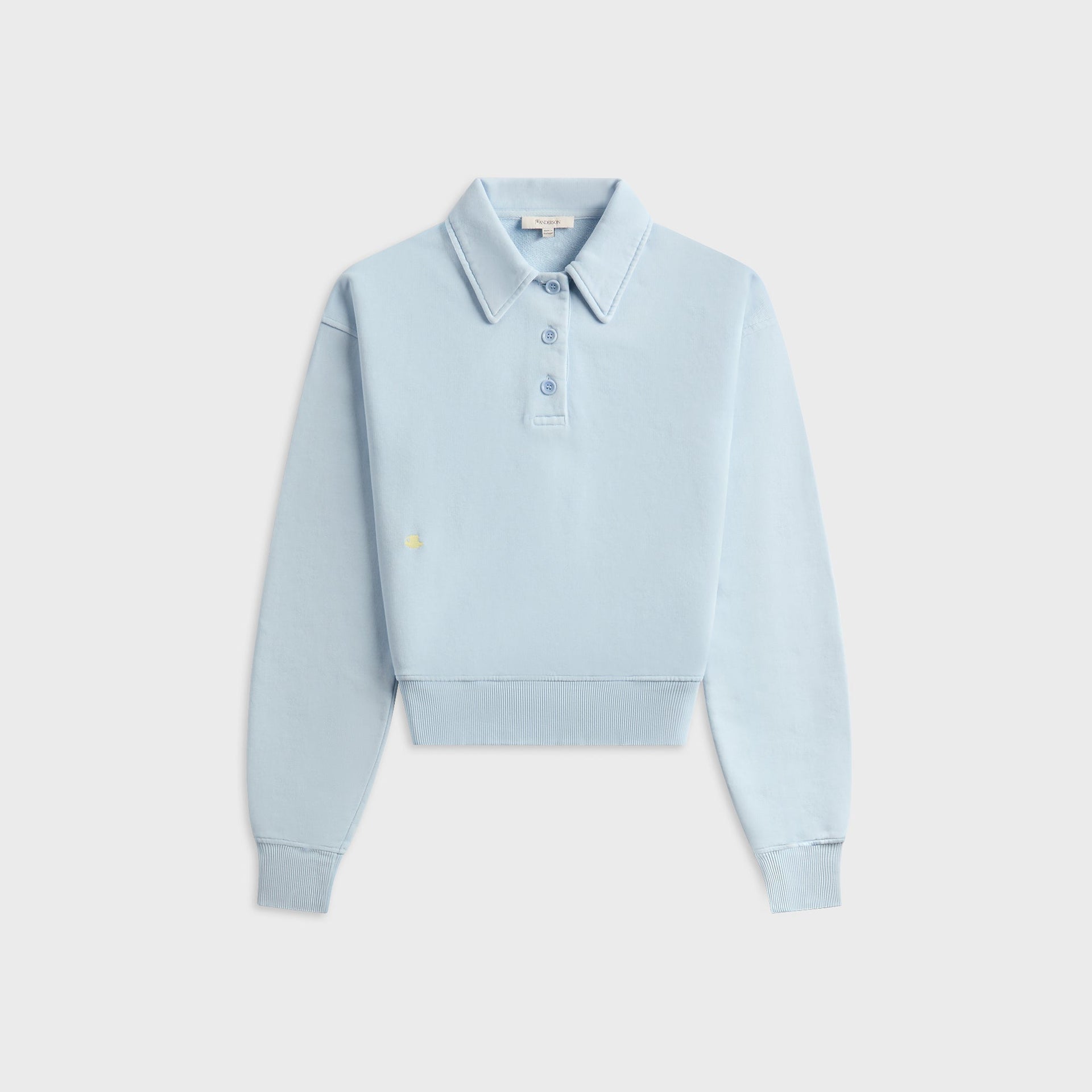 JW Anderson Polo Sweatshirt in Sky Blue