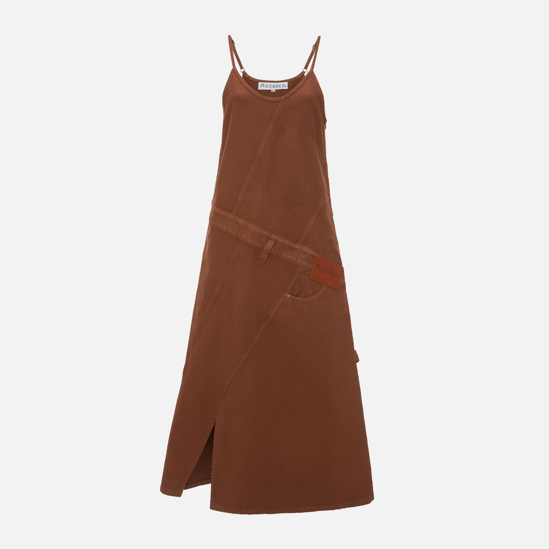 JW Anderson Twisted Strappy Dress - Camel