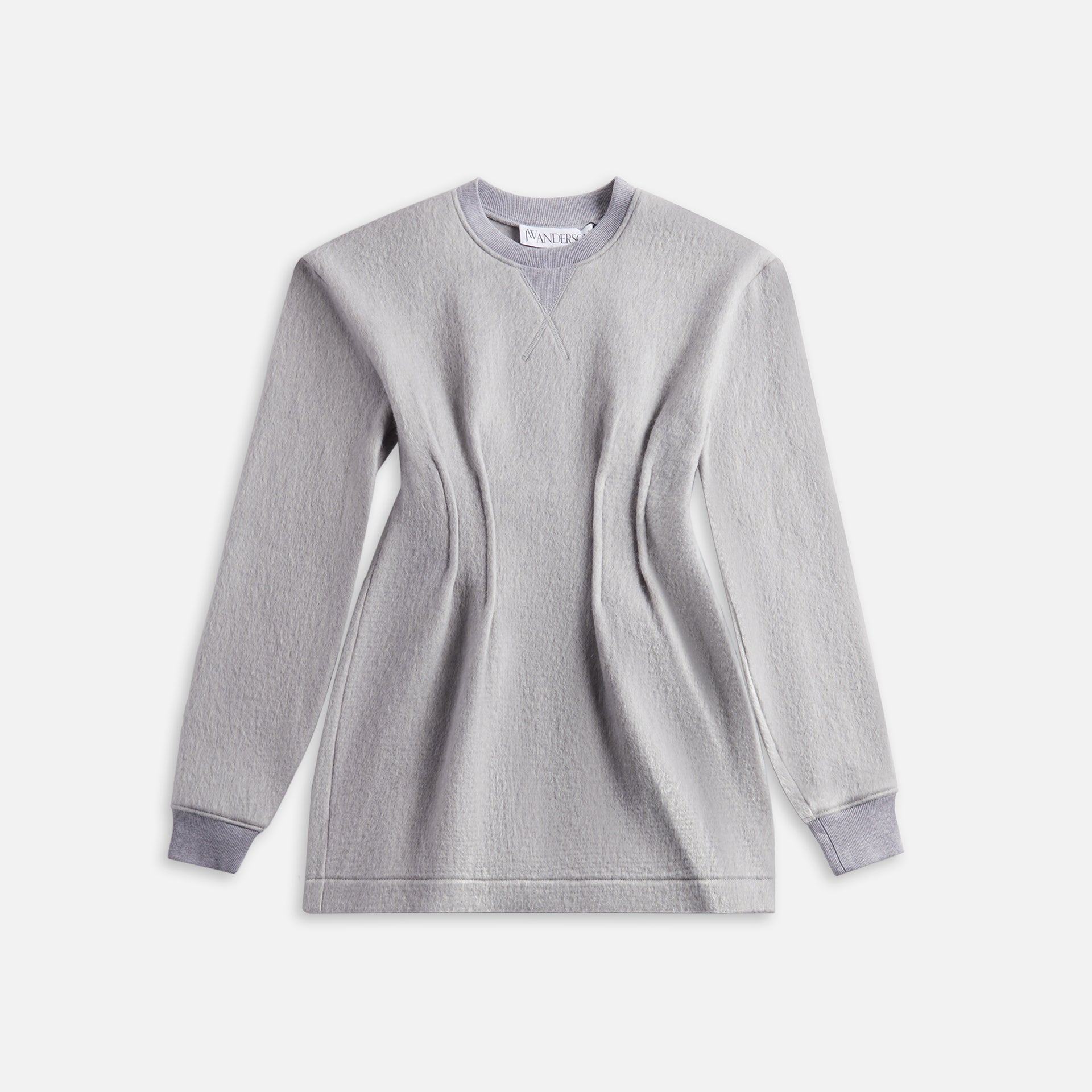 JW Anderson Long Sleeve Hourglass Dress Set - Light Grey