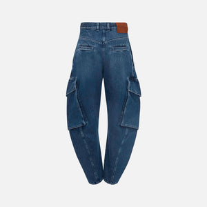 JW Anderson Twisted Cargo Jeans Women - Blue