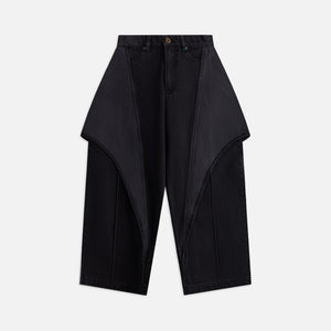 JW Anderson Draped Sculptural Jeans - Dark Grey