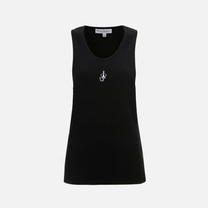 JW Anderson Anchor Embroidery Vest - Black