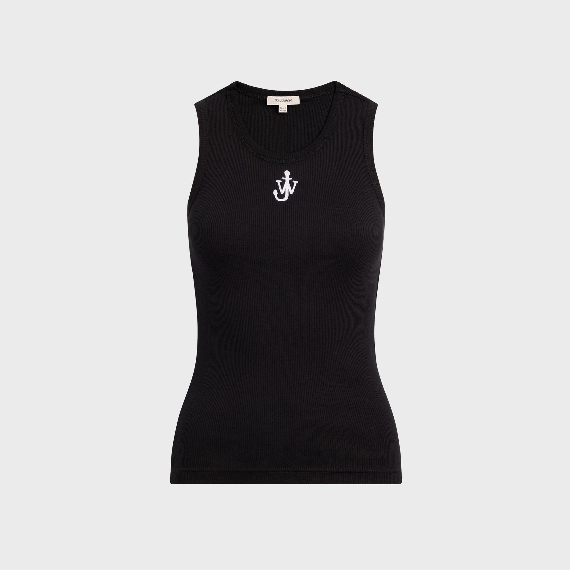 JW Anderson Anchor Embroidery Vest in Black