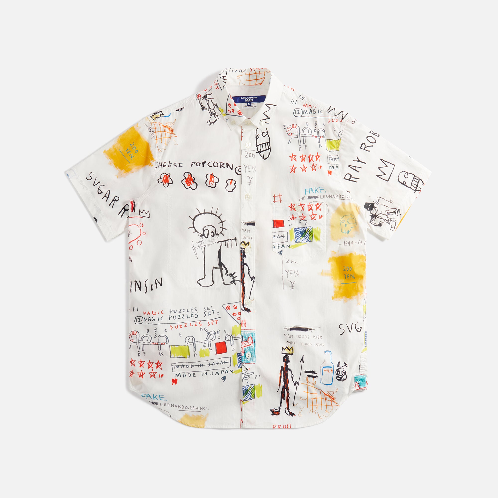 Junya Watanabe Man Basquiat Print Shirt - White