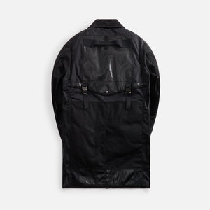 Junya Watanabe Man Nylon Oxford X Synthetic Leather Jacket - Black