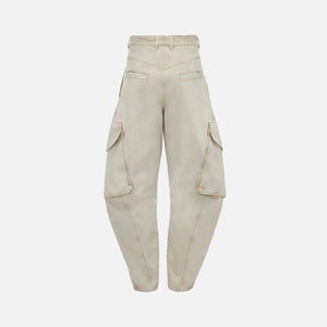 JW Anderson Twisted Cargo Crinkle Trousers - Chalk