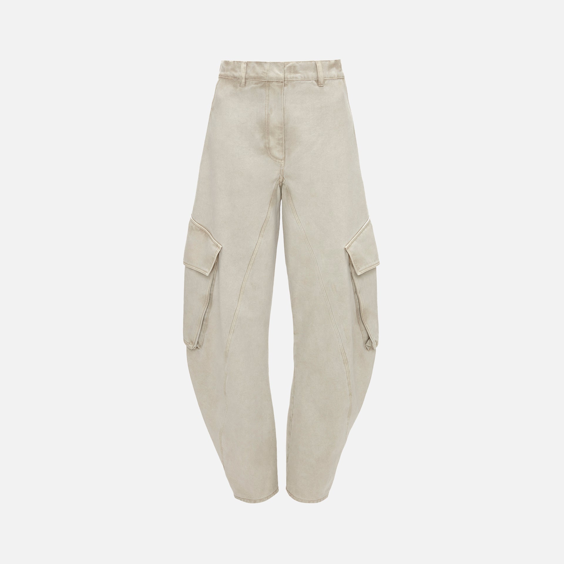 JW Anderson Twisted Cargo Trousers - Chalk