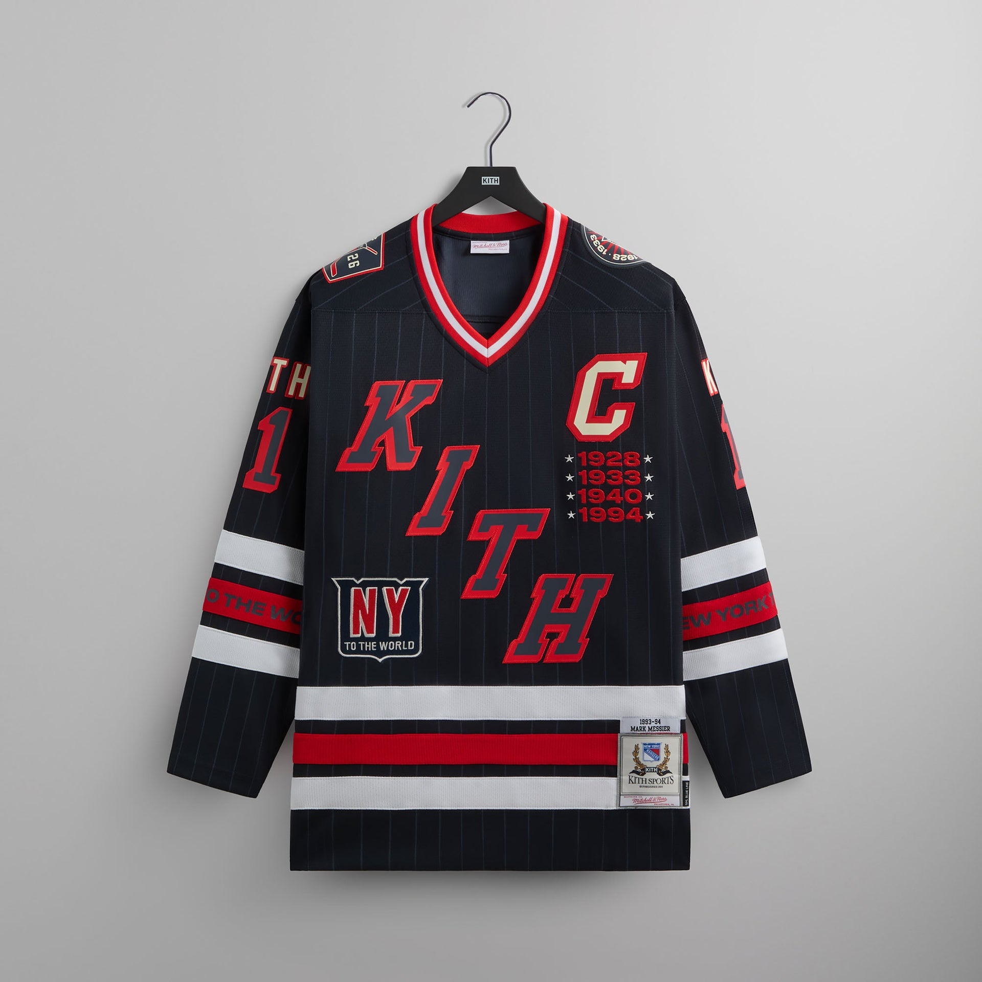 Kith and Mitchell & Ness for the New York Rangers Mark Messier Jersey - White PH