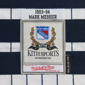 Kith and Mitchell & Ness for the New York Rangers Mark Messier Jersey - White PH