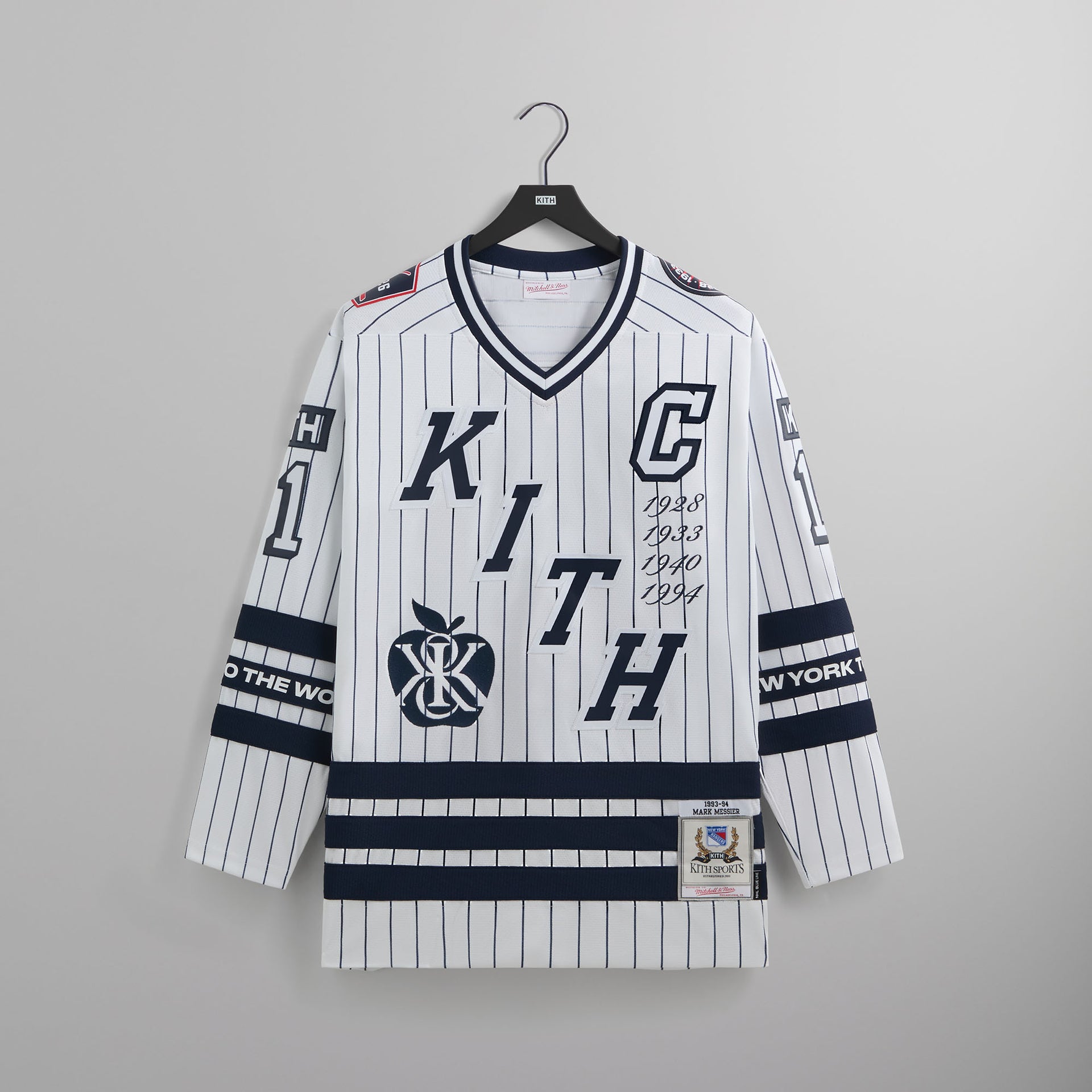 Kith and Mitchell & Ness for the New York Rangers Mark Messier Jersey - White