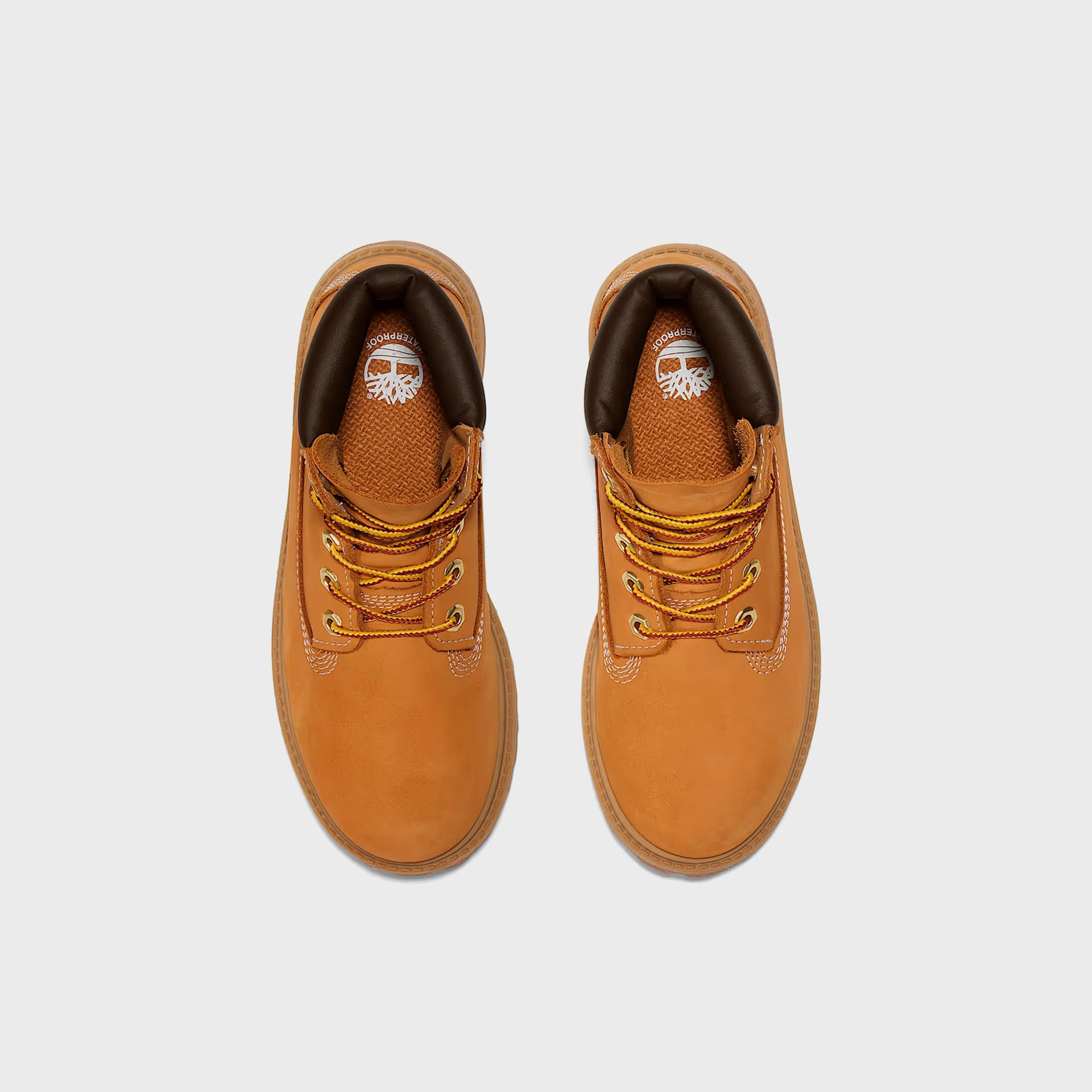 Timberland Junior 6-Inch Lace Up Waterproof Boot - Wheat