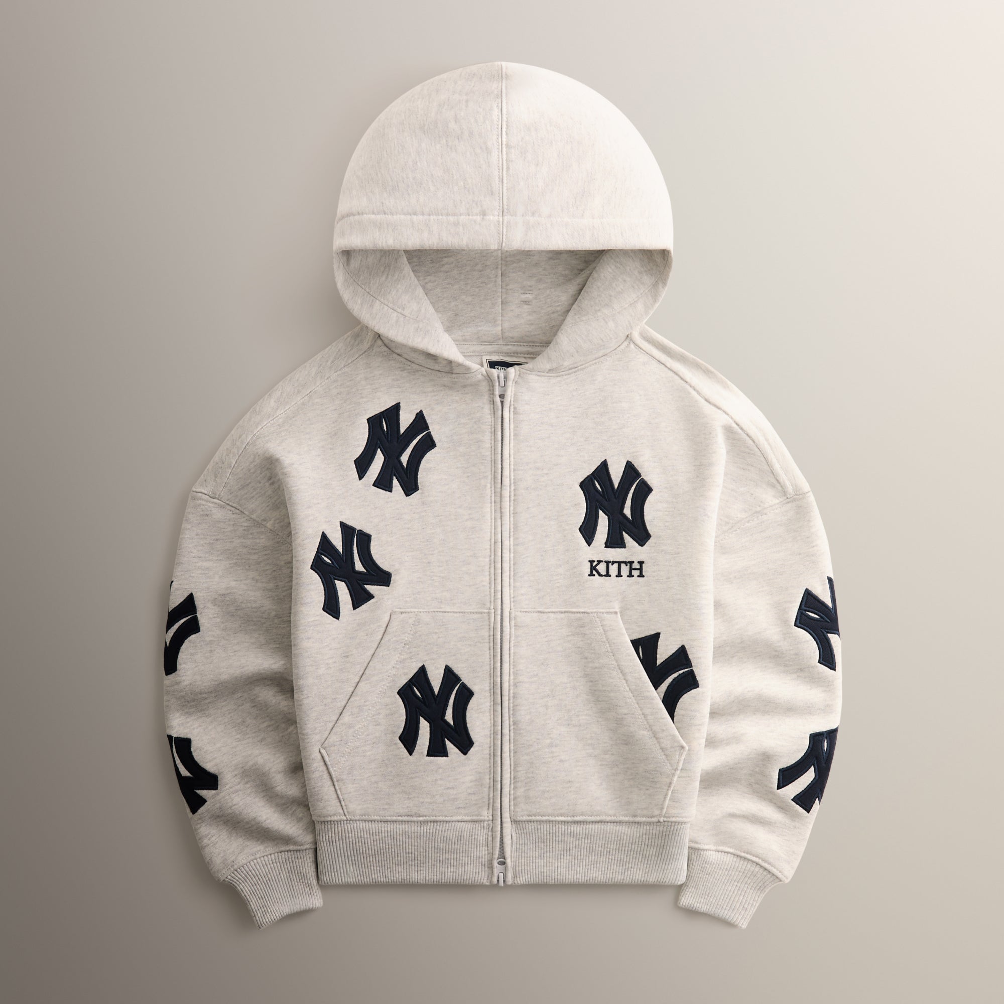 Kith for the New York Yankees Nylon Dante Pullover Jacket - Skyscraper
