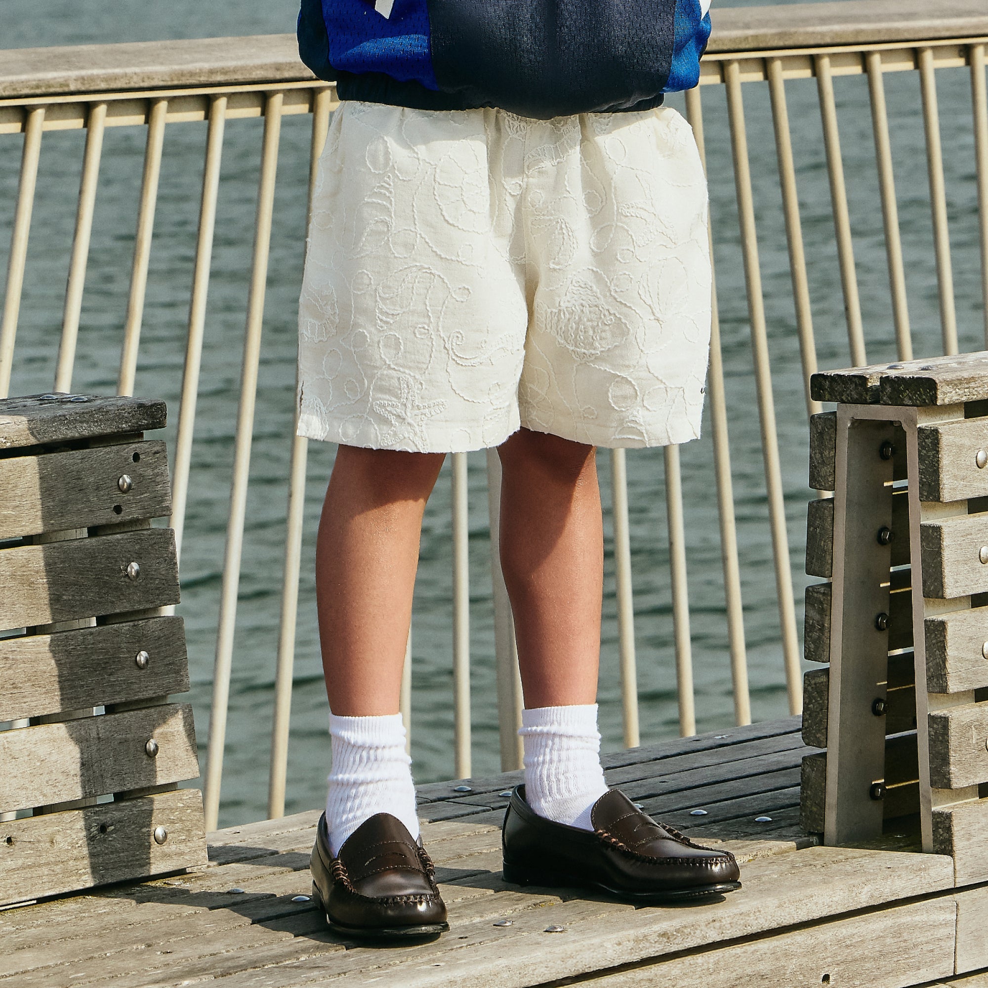 Kith 3-Pack K Crest Striped Cotton Crew Socks - White