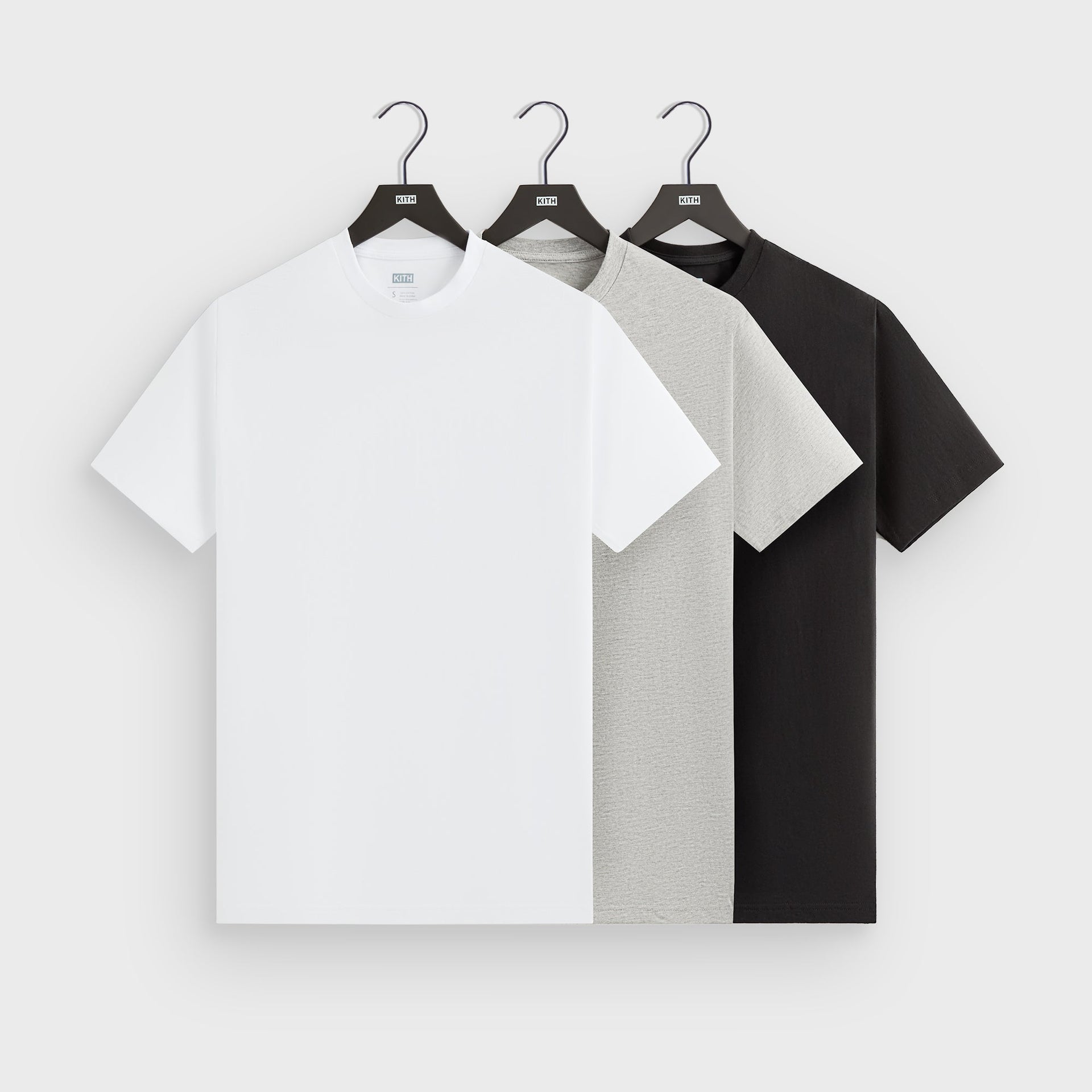Kith 3-Pack Undershirt - White / Heather Grey / Black