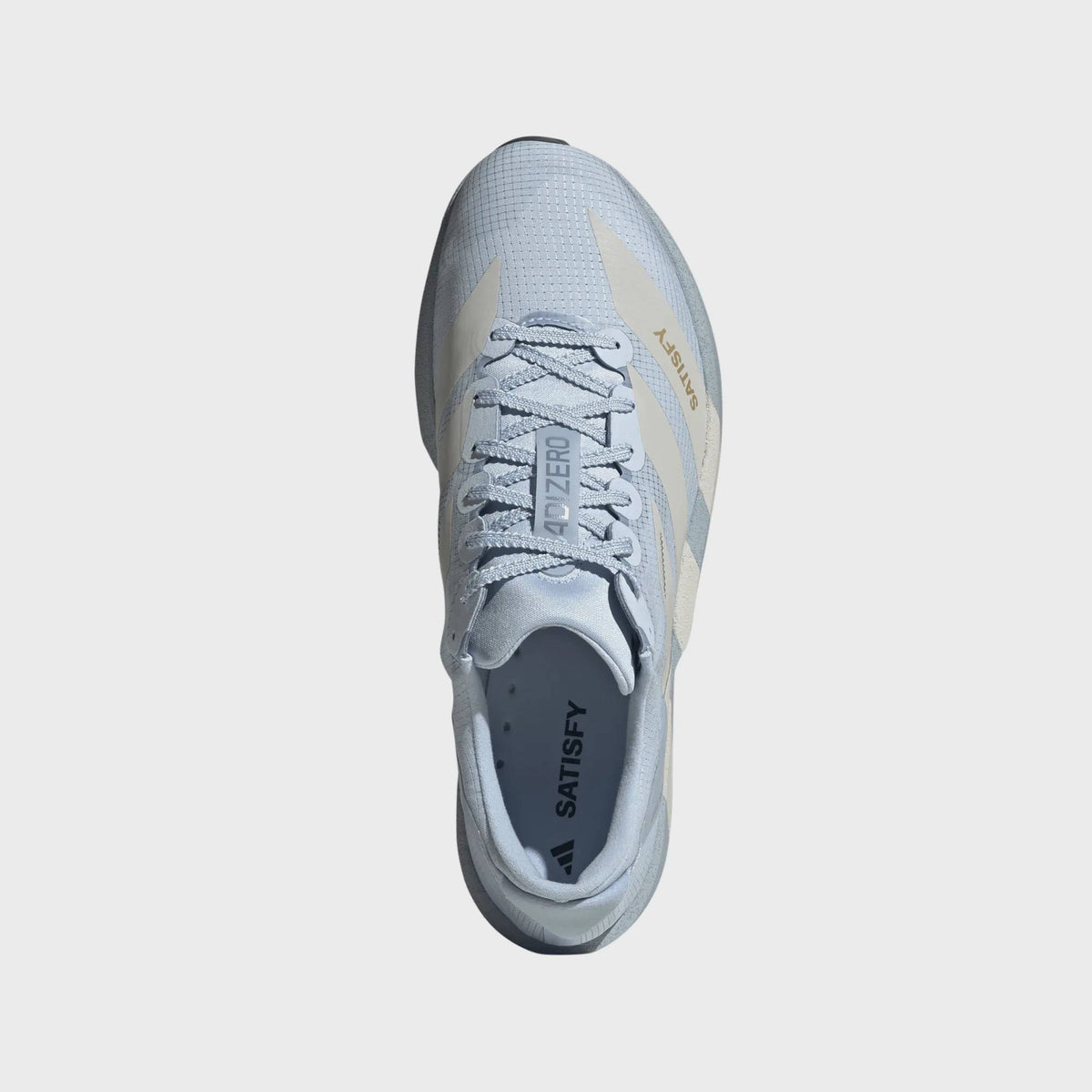 adidas x SATISFY Adizero Adios 9 - Wonder Blue / Pearl Metallic
