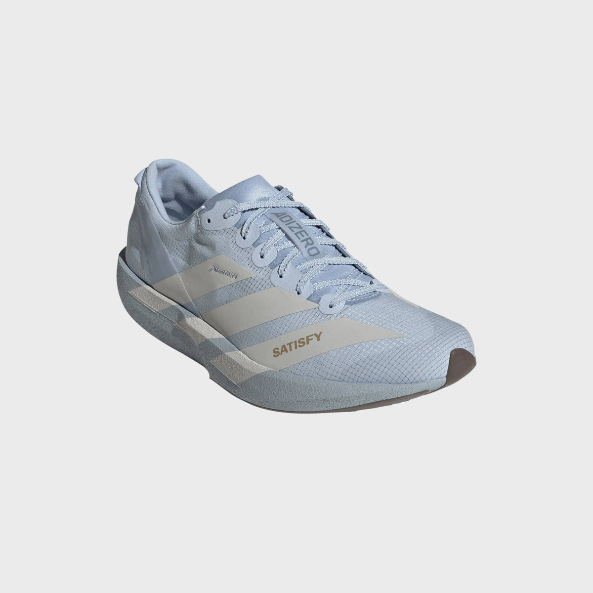 adidas x SATISFY Adizero Adios 9 - Wonder Blue / Pearl Metallic