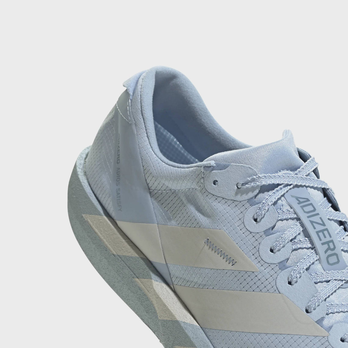 adidas x SATISFY Adizero Adios 9 - Wonder Blue / Pearl Metallic