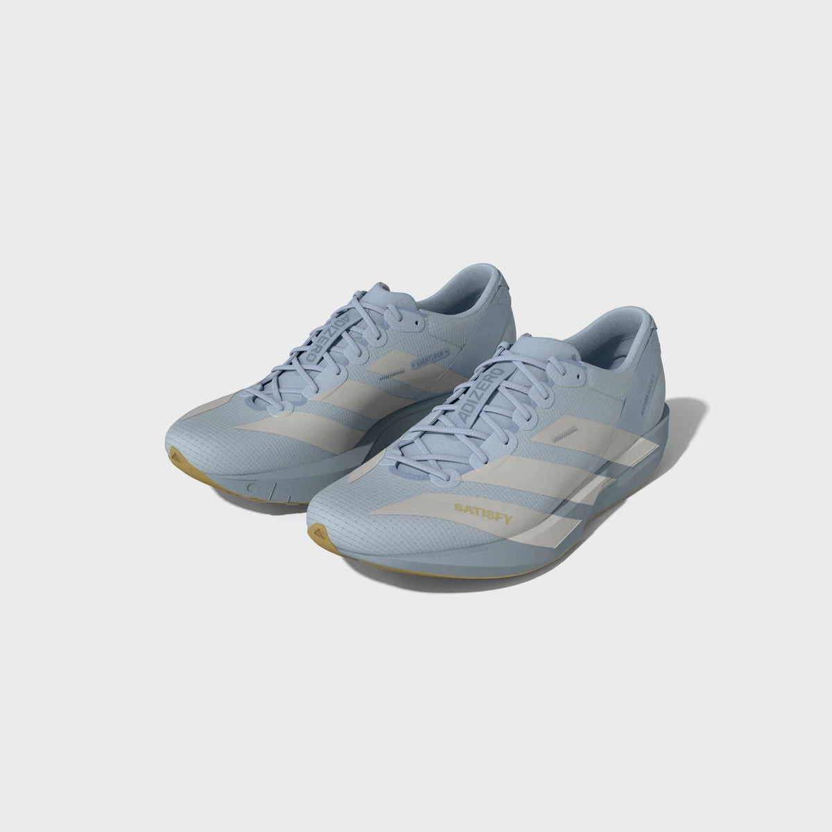 adidas x SATISFY Adizero Adios 9 - Wonder Blue / Pearl Metallic