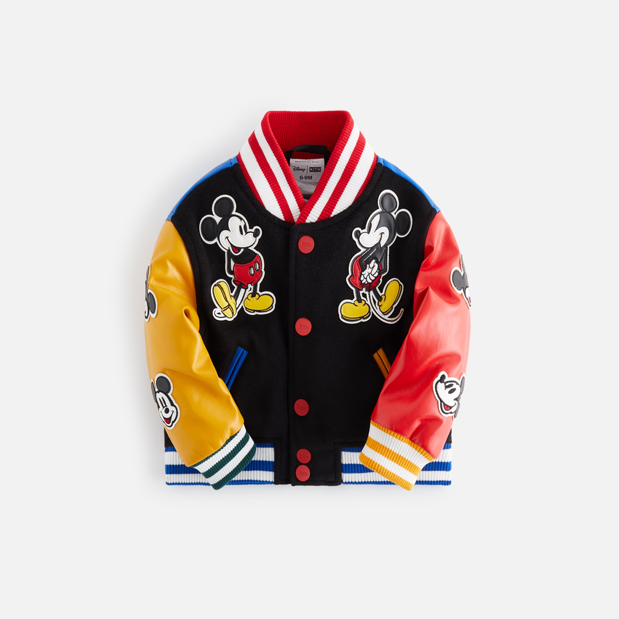 Disney | Kith Baby for Mickey & Friends Wool Varsity Jacket - Black