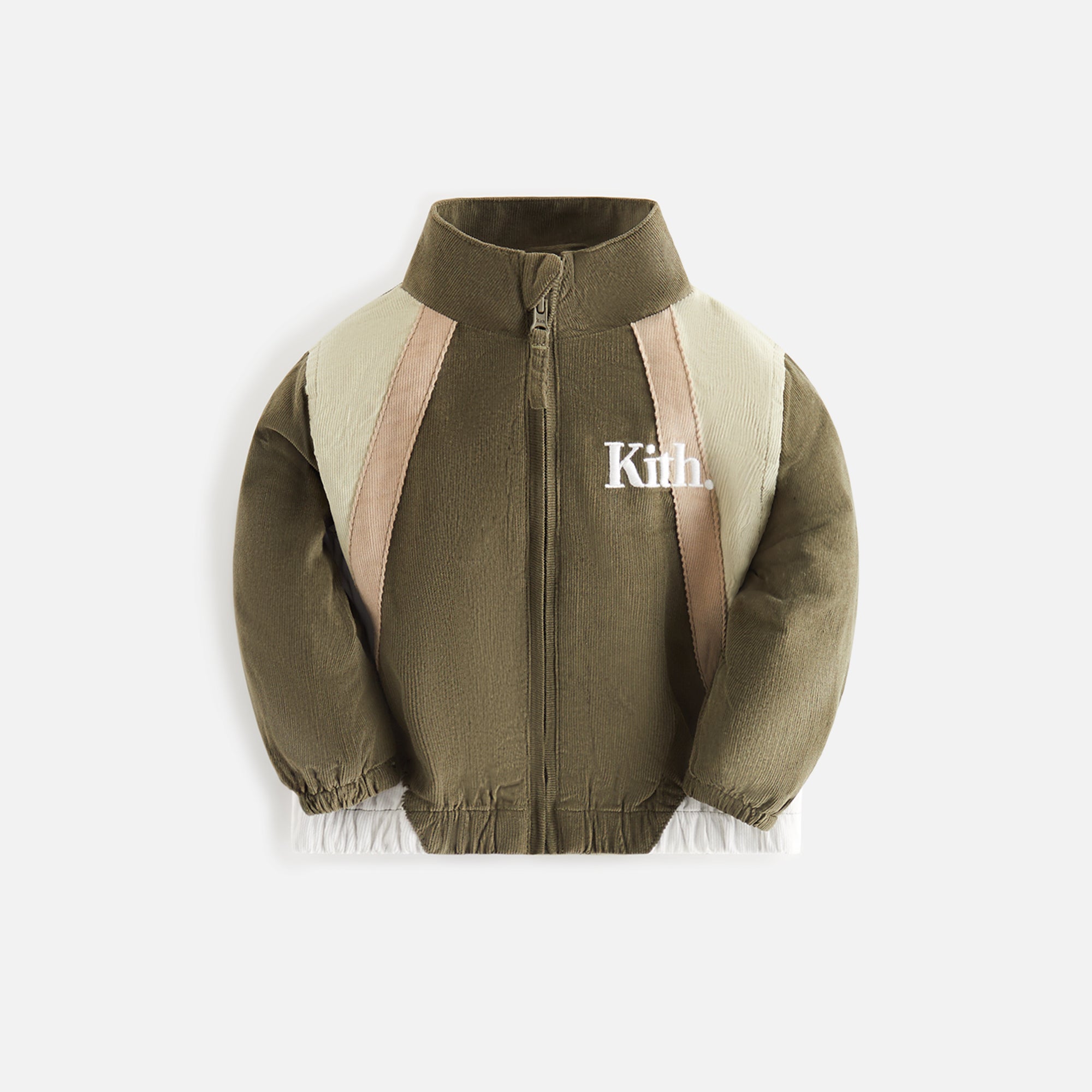 Kith Baby Micro Cord Blocked Track Jacket - Chelonian