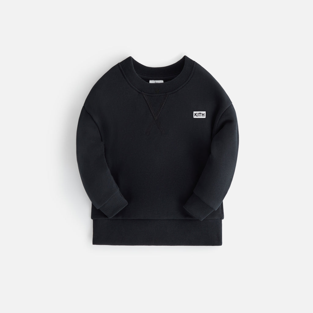 Kith Baby Long Sleeve Nelson Crew Black