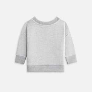 Kith Baby Long Sleeve Nelson Crew - Light Heather Grey