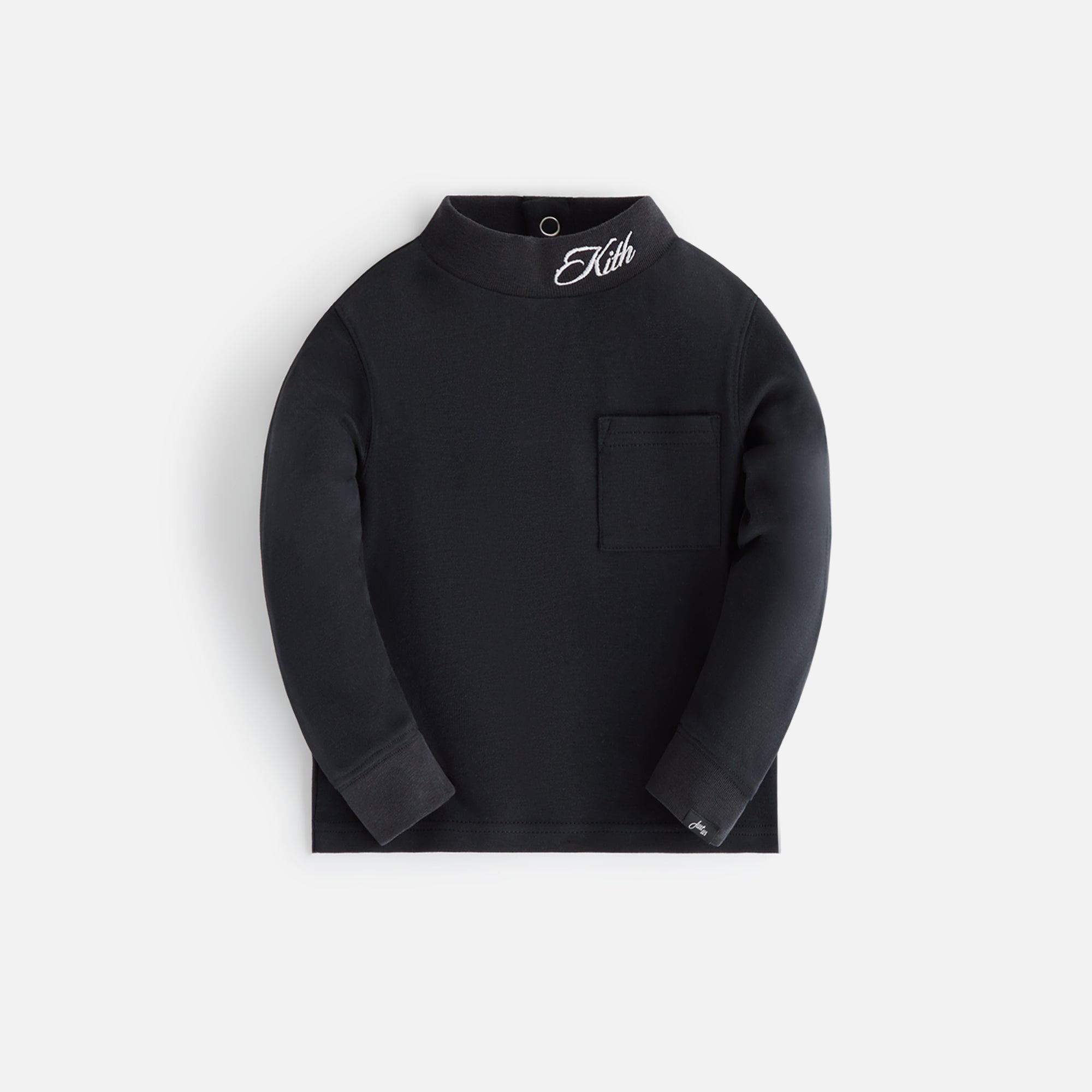 Kith Baby Classic Long Sleeve Mockneck - Black