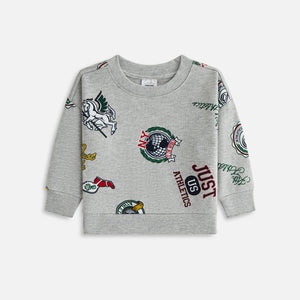 Kith Baby Printed Nelson Crewneck - Light Heather Grey