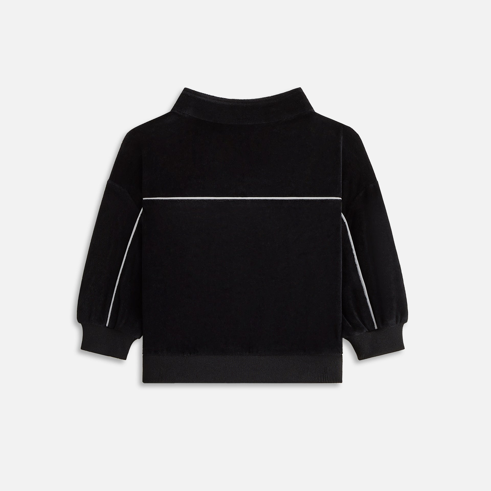 Kith Baby Velour Hunter Quarter Zip - Black