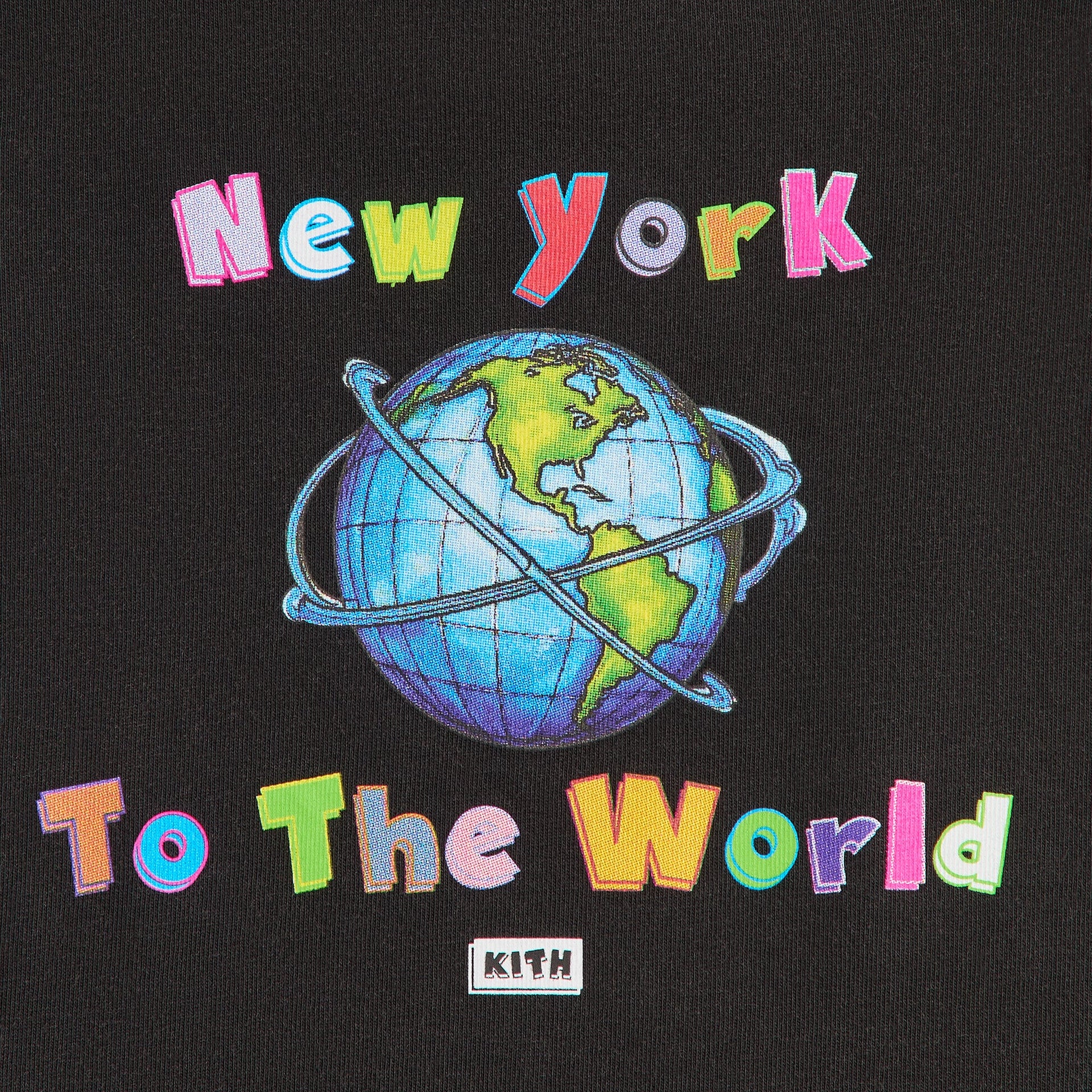 Kith Baby New York to the World Vintage Tee - Black