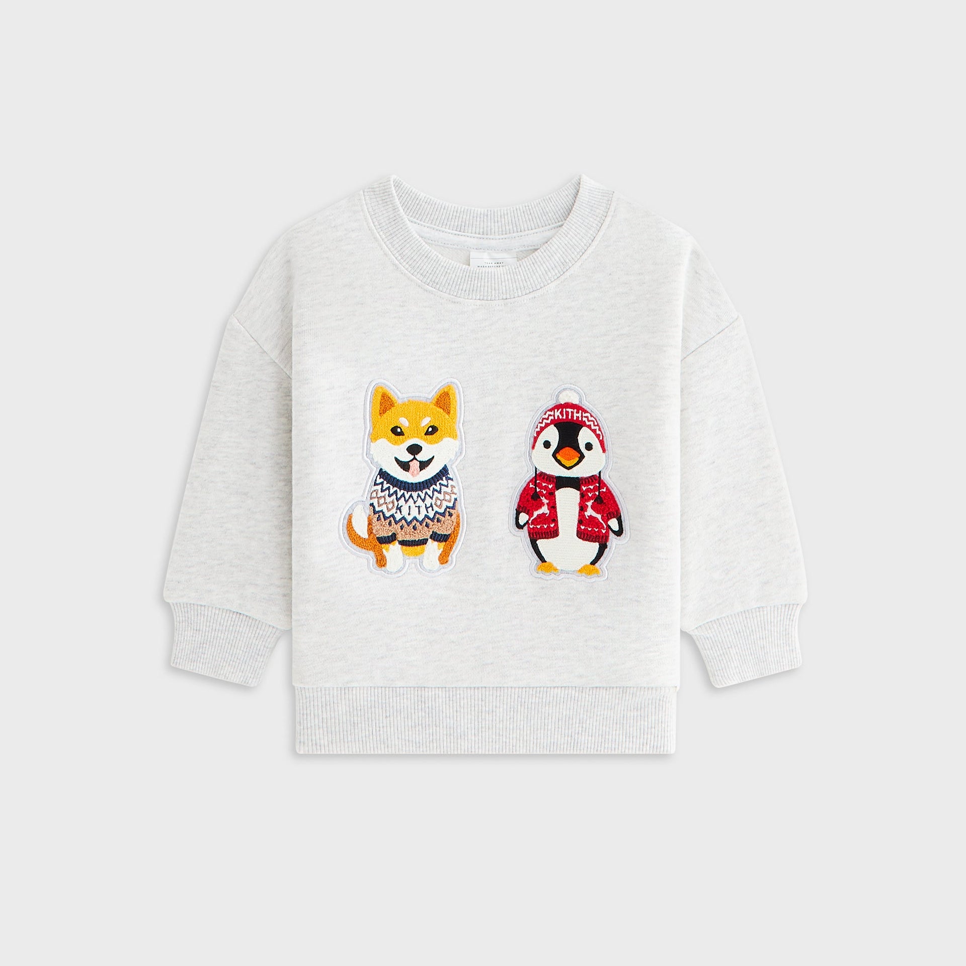 Kithmas Baby & Friends Crewneck - Light Heather Grey