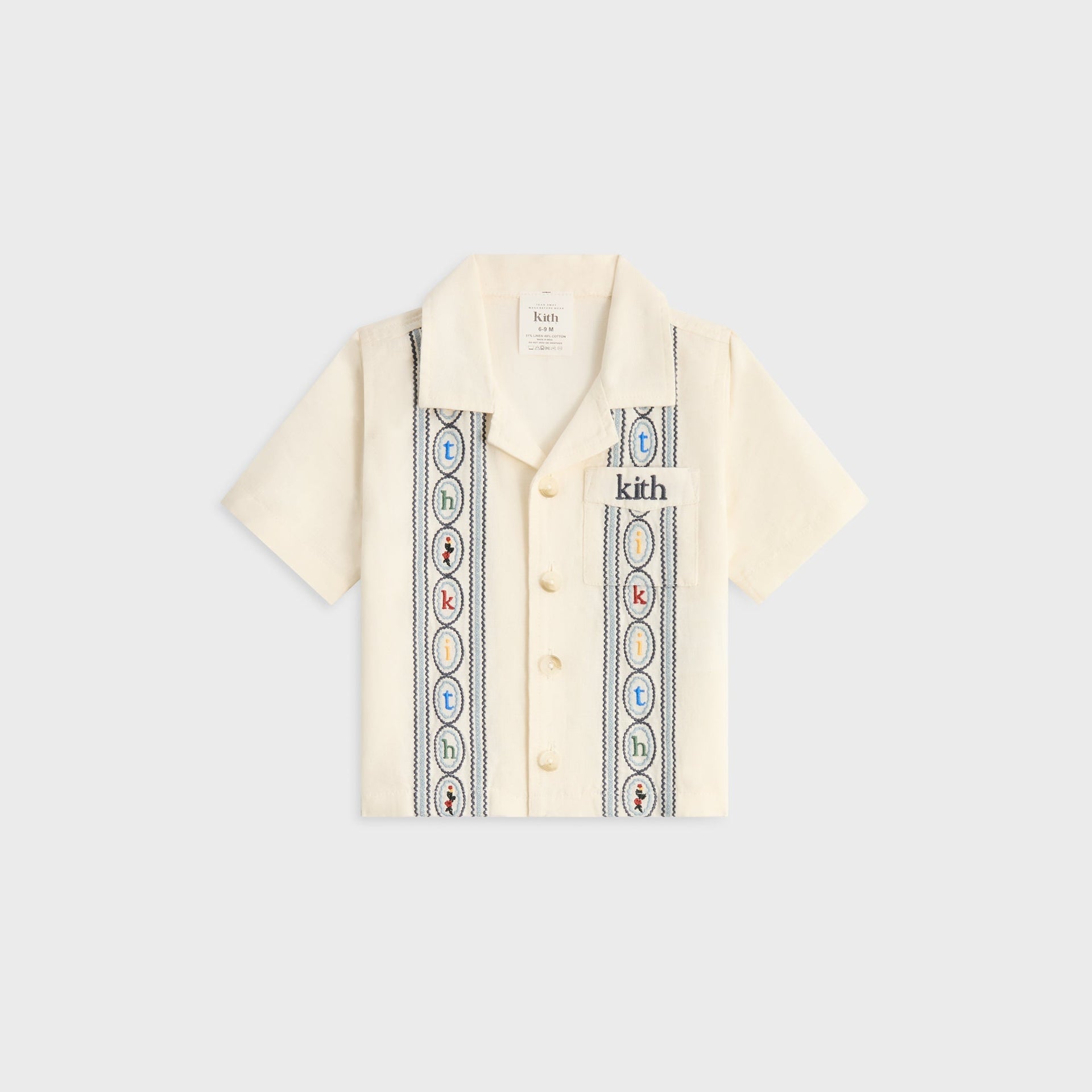 Kith Baby Novelty Embroidered Thompson Collared Shirt - Silk - PH