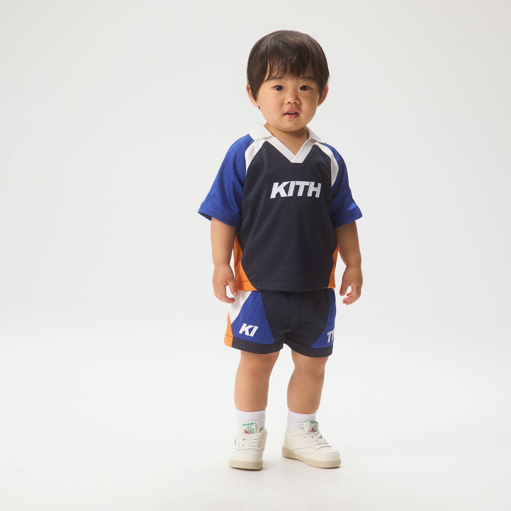 キース　kids ベビー　サッカーシャツ Kith Baby Soccer Polo Mesh Shirt - Nocturnal