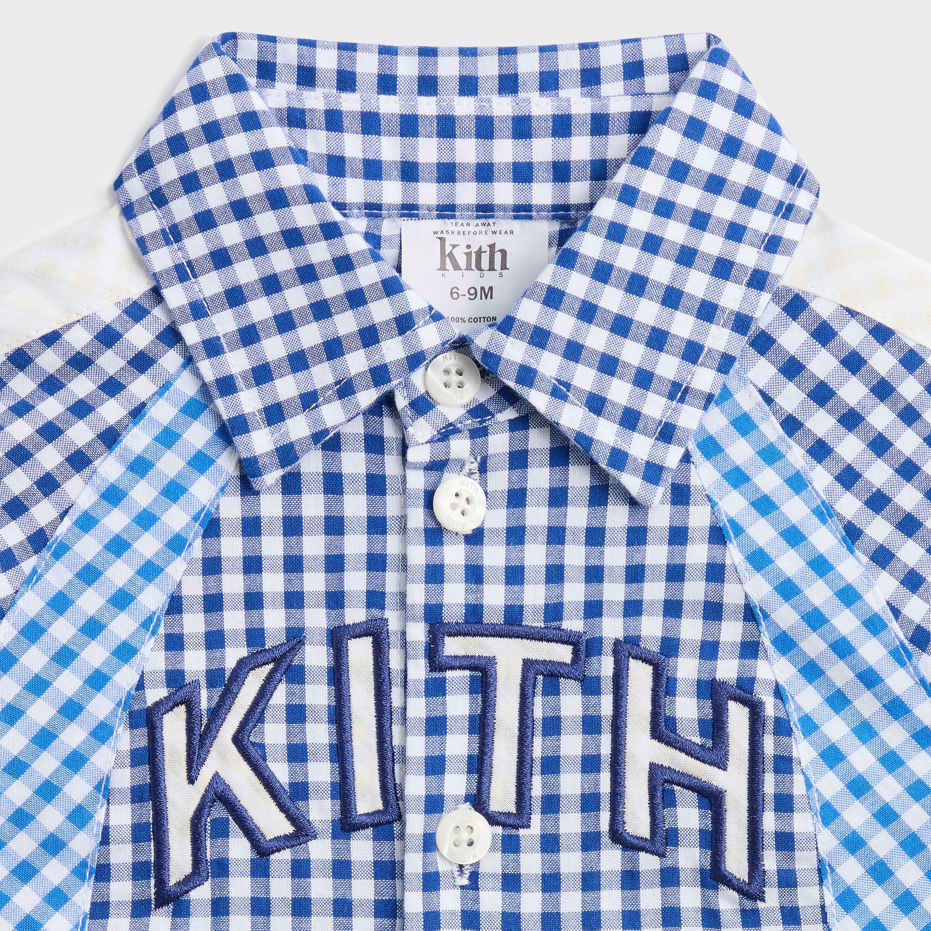 Kith Baby Color-Blocked Gingham Apollo Shirt - Layer