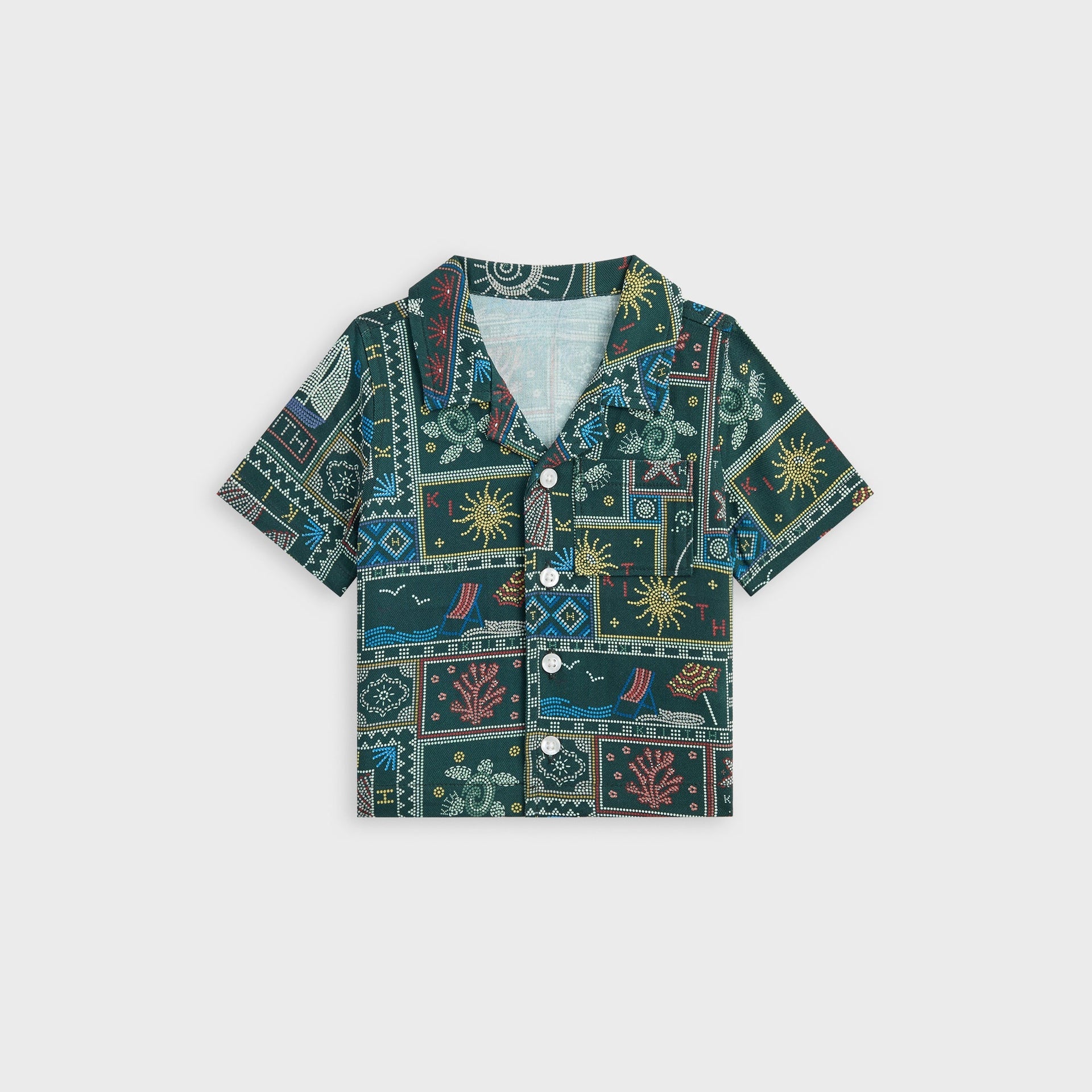 Kith Baby Beach Tile Thompson Camp Shirt - Stadium - PH