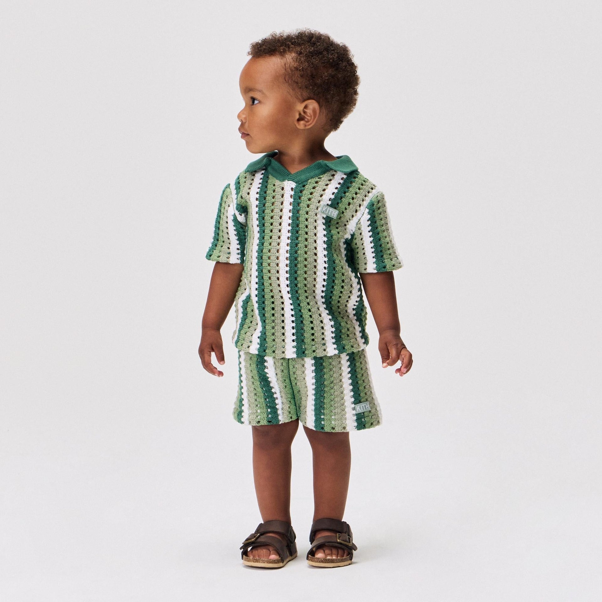 Kith Baby Open Knit Camp Short - Sage - PH