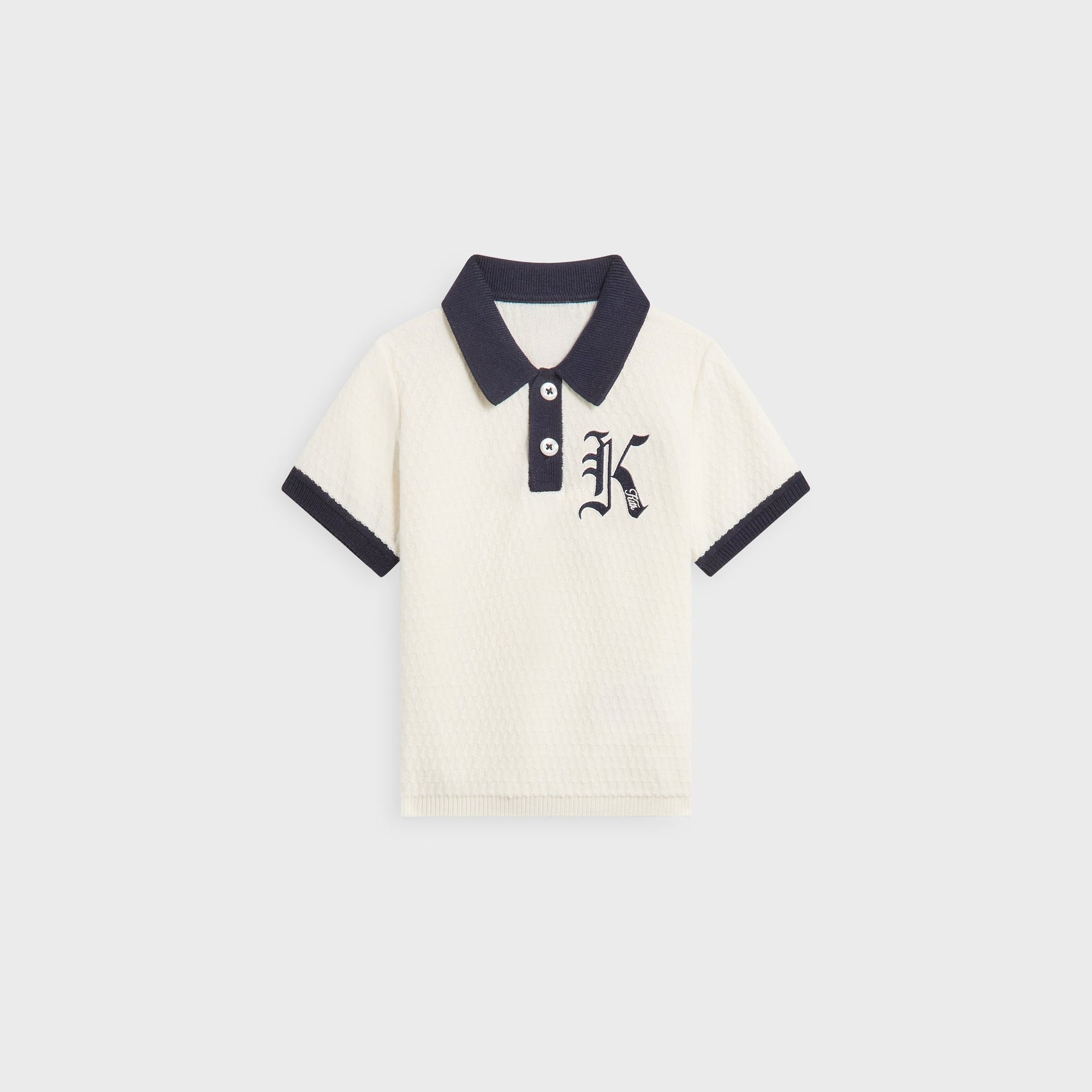 Kith Baby Knit Tilden Short Sleeve Polo Shirt - Silk