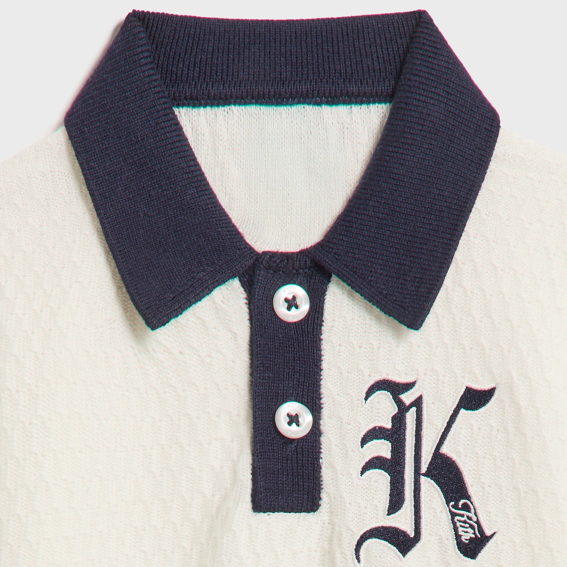 Kith Baby Knit Tilden Short Sleeve Polo Shirt - Silk