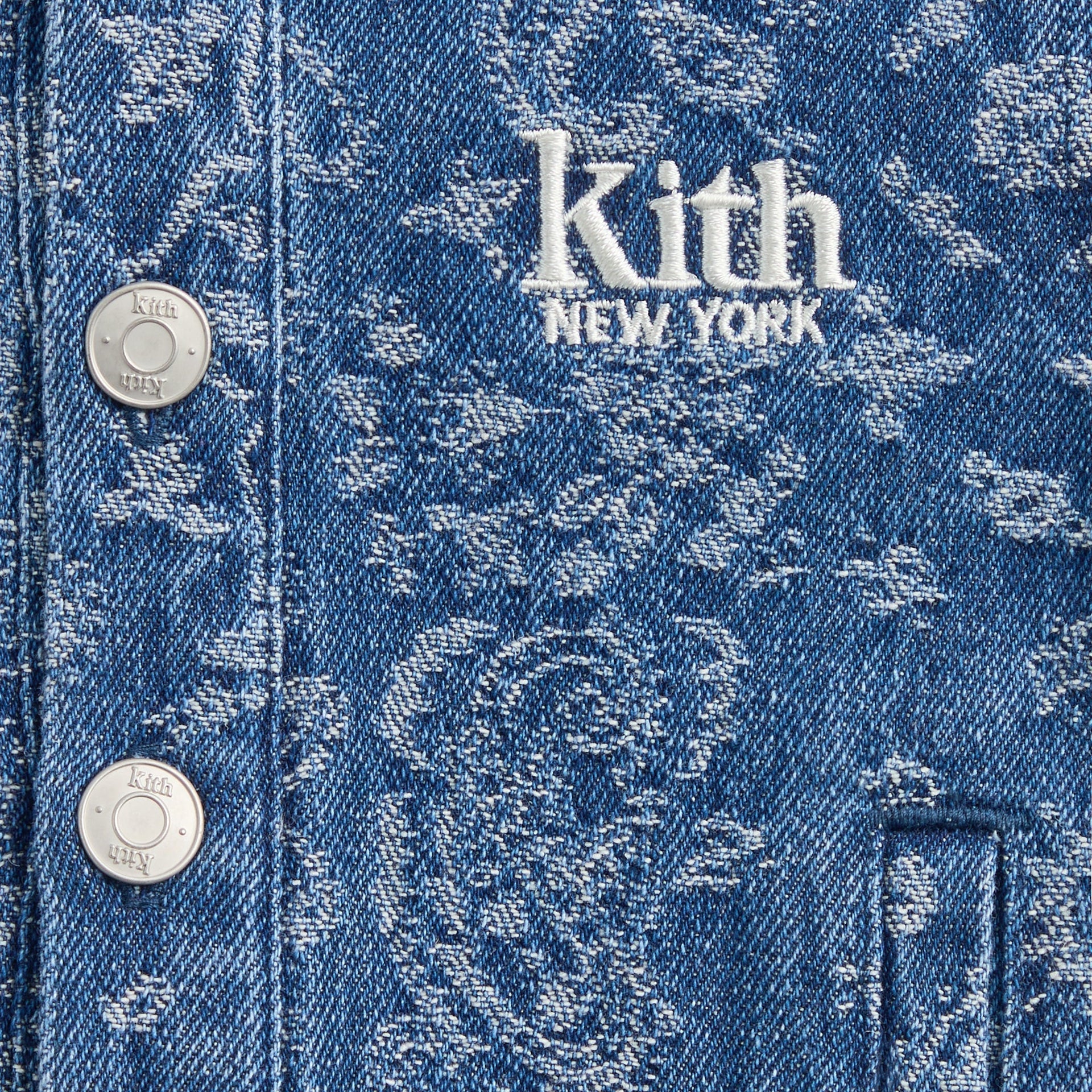 Kith Baby Paisley Hooded Ginza Shirt - Medium Indigo - PH