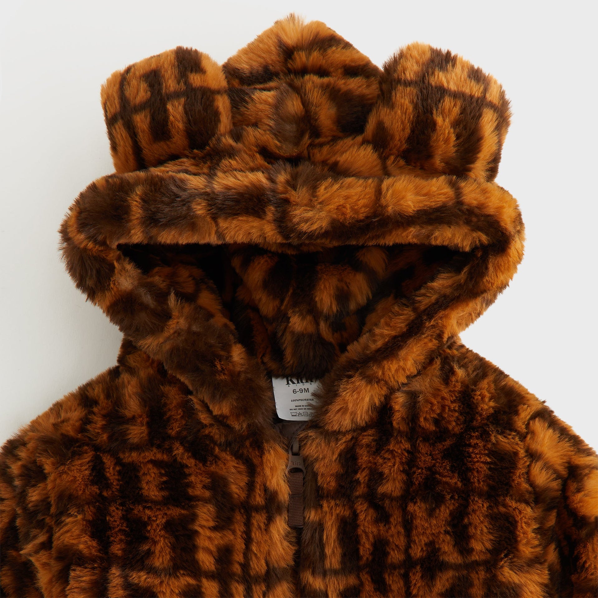 Kith Baby Faux Fur Monogram Teddy Coverall - Legacy