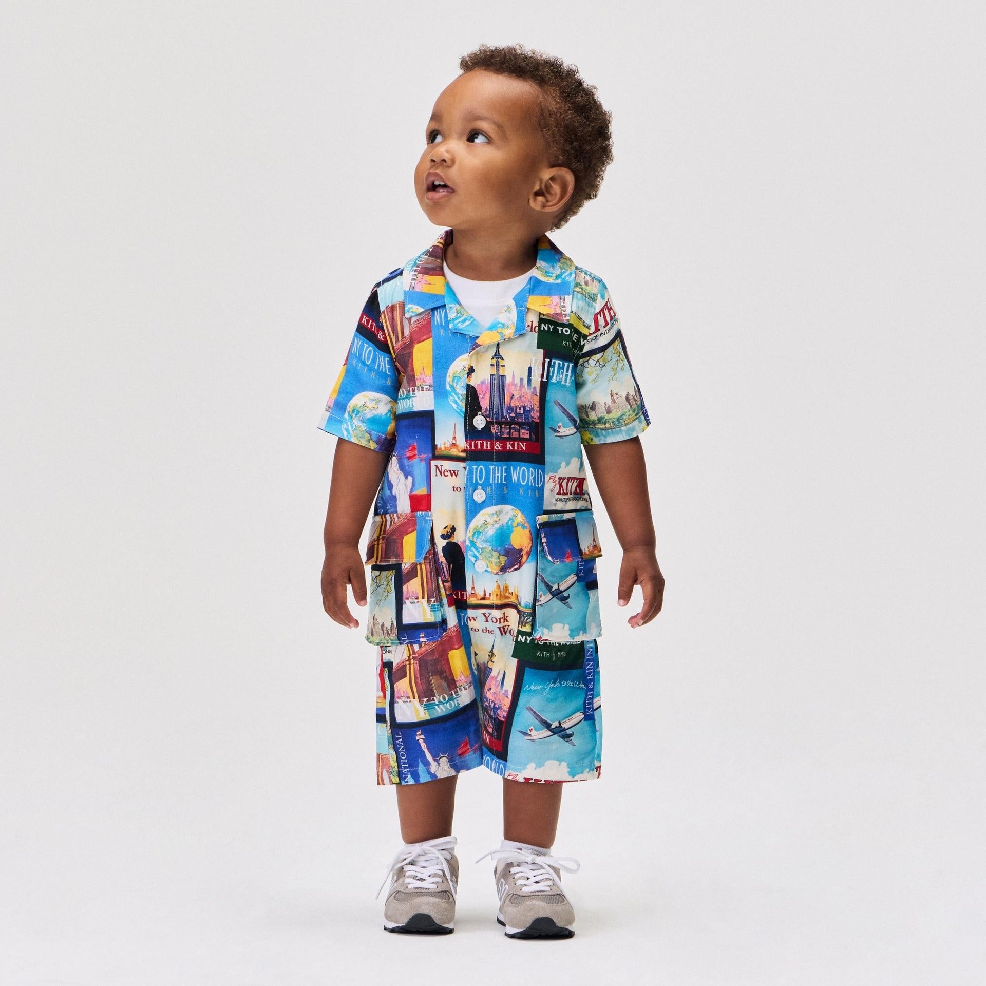 Kith Baby World Travel Printed Belmont Shortall - Nocturnal - PH