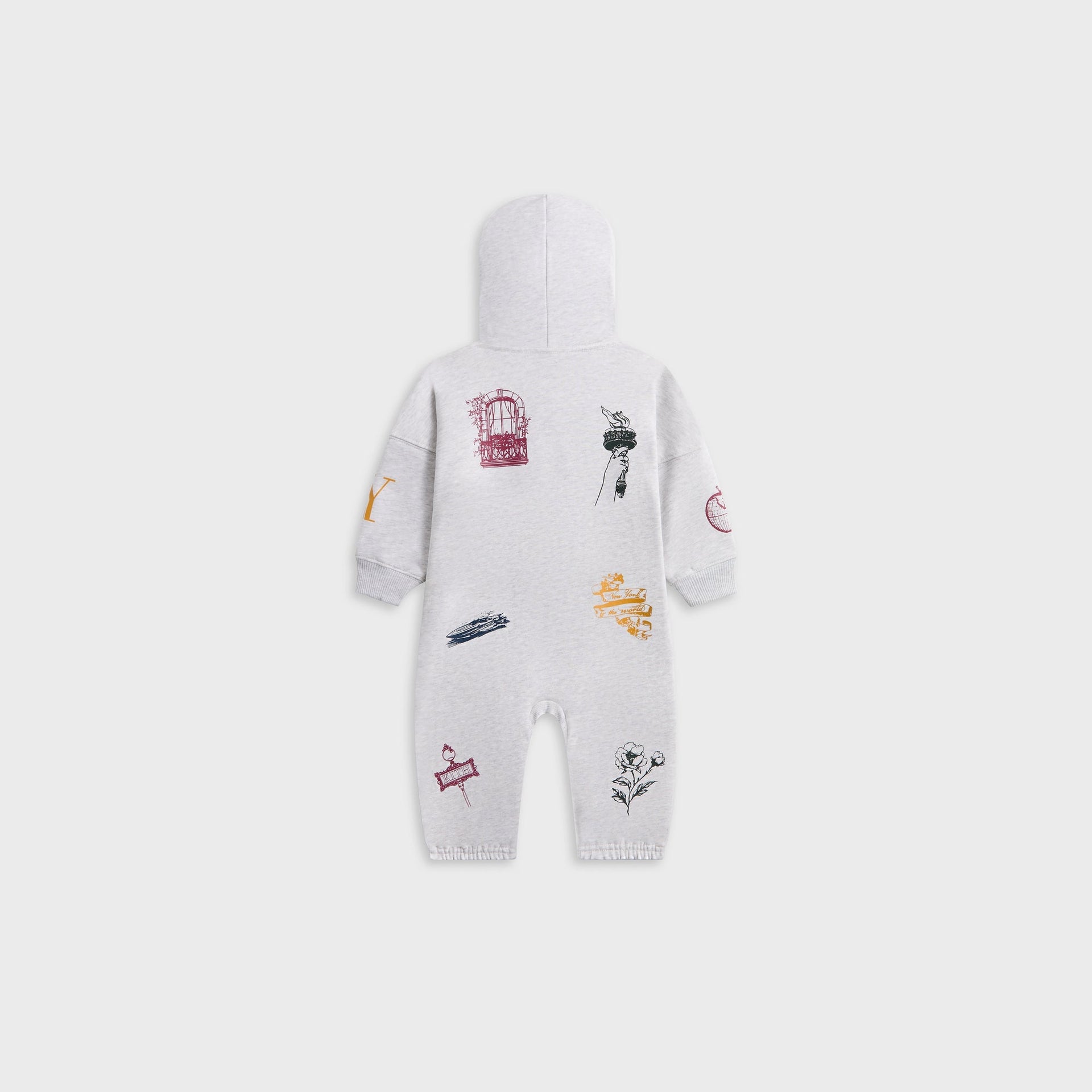 Kith Baby Logo Nelson Coverall - Light Heather Grey - PH
