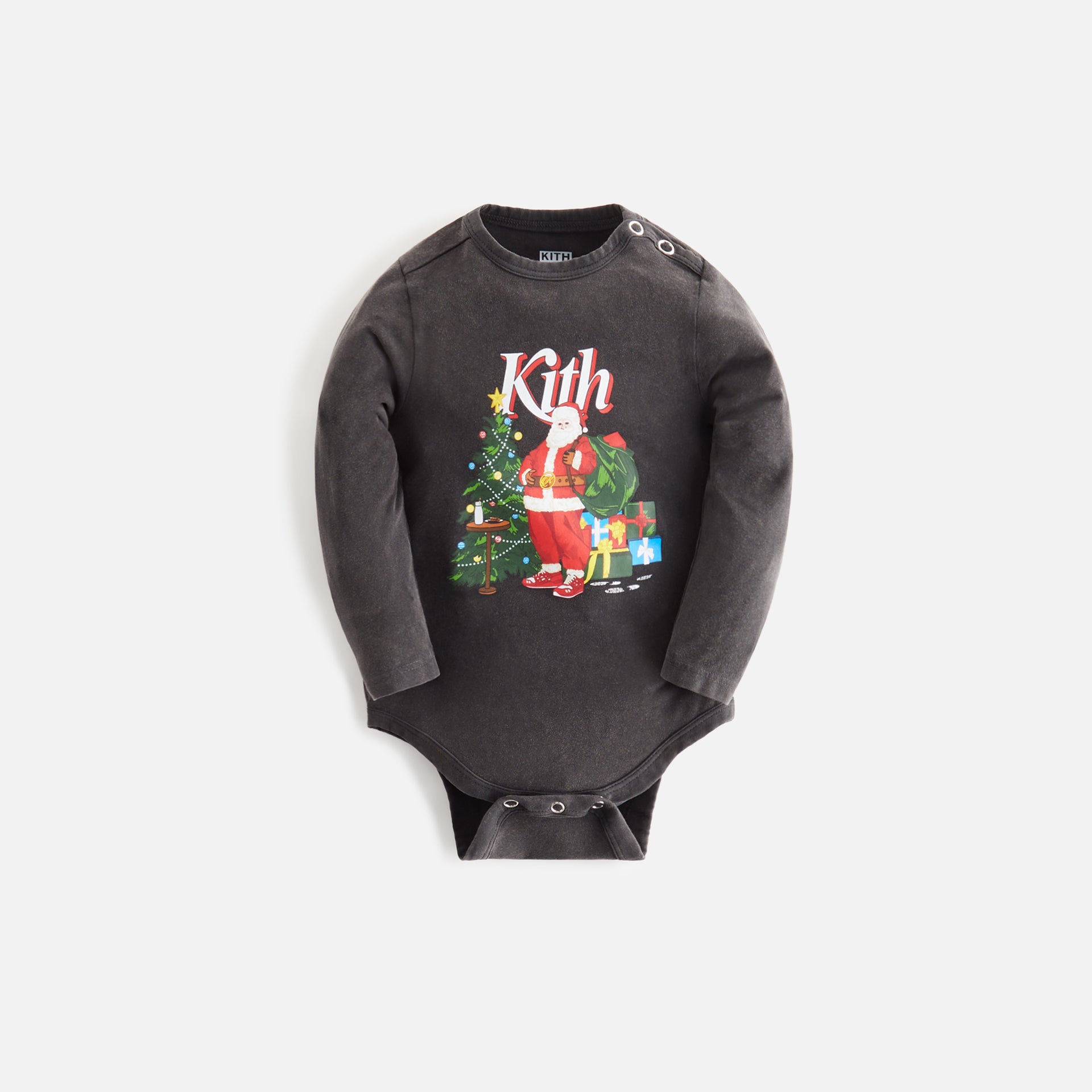 Erlebniswelt-fliegenfischenShopsmas Baby Santa Vintage Bodysuit - Black