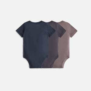 Kith Baby 3-Pack Bodysuit - Battleship