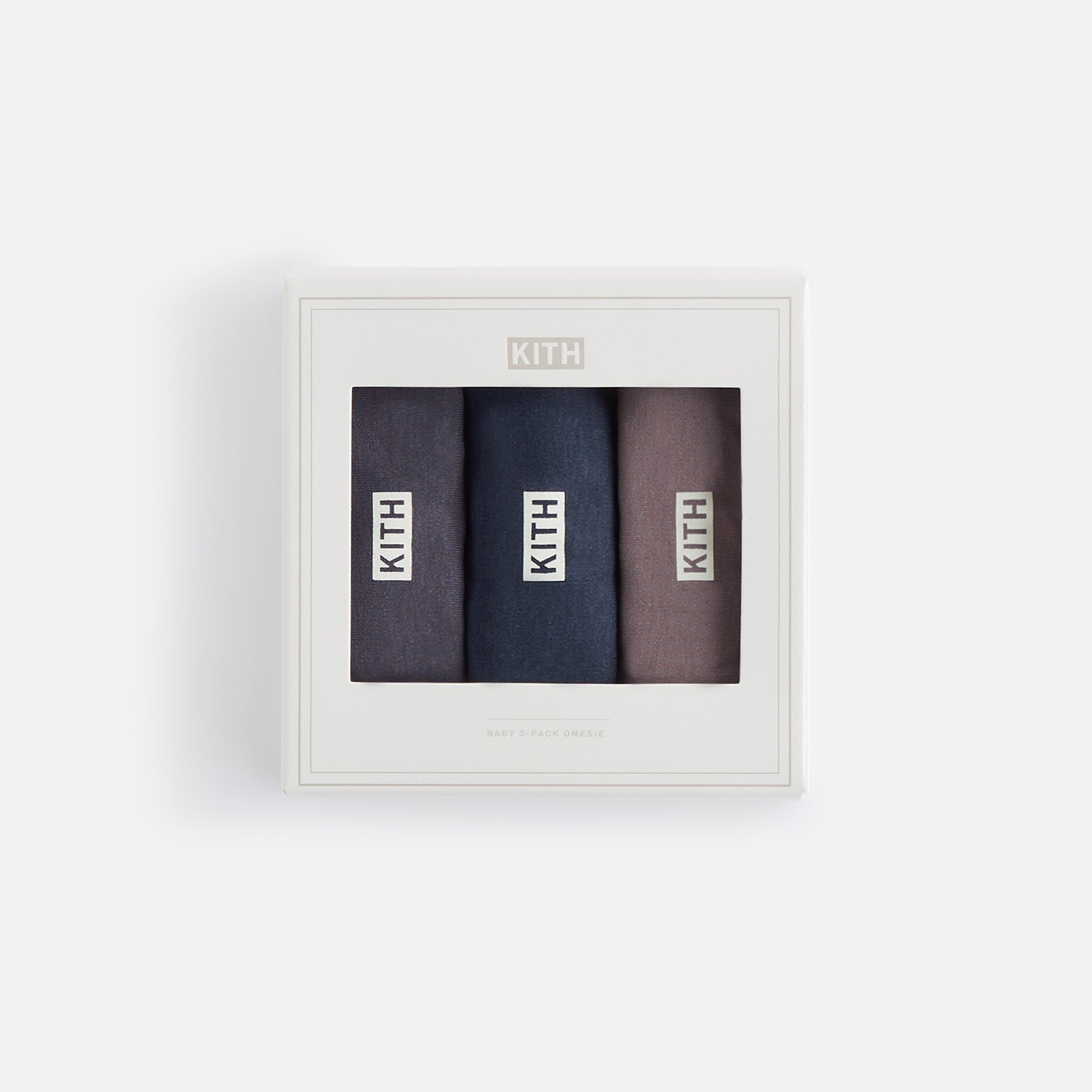 Kith Baby Palette 3-Pack Bodysuit - Battleship