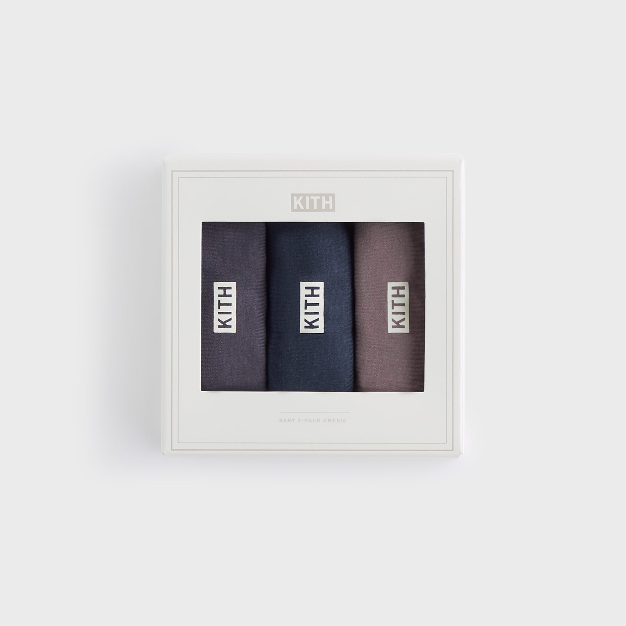 Kith Baby Palette 3-Pack Bodysuit - Battleship