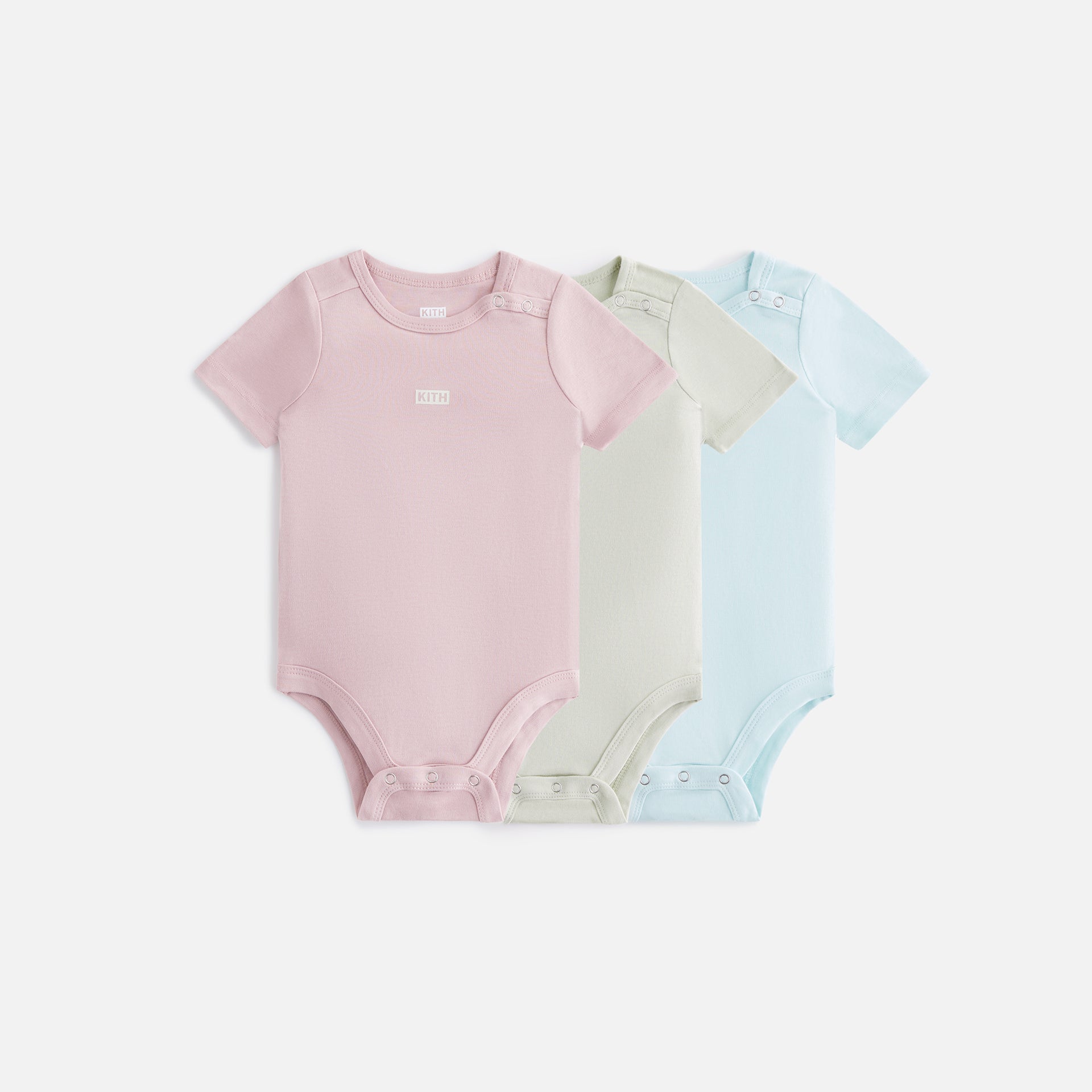 Kith Baby Palette 3-Pack Bodysuit - Dusty Quartz