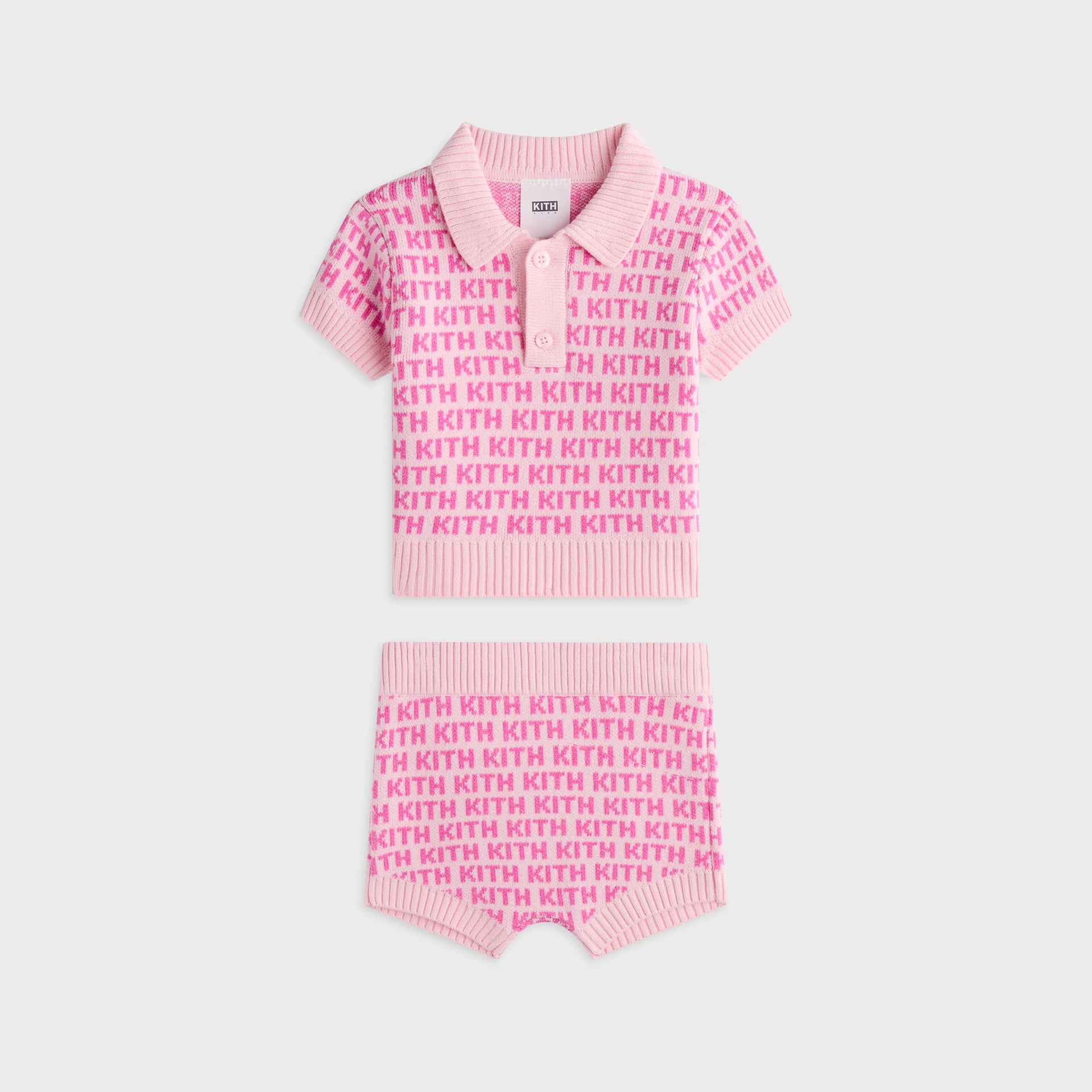 Kith Baby Monogram Polo Set - Bubble